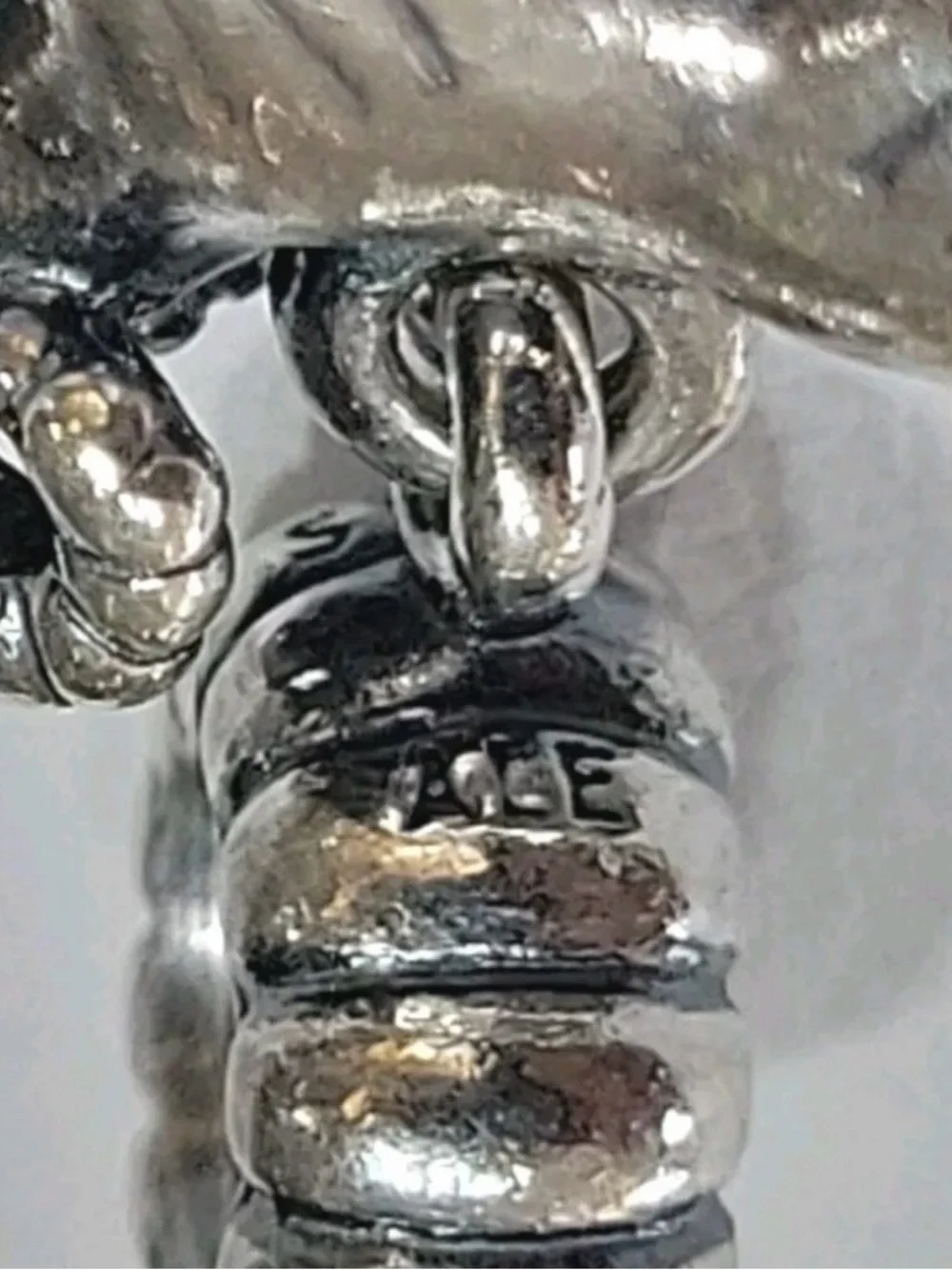 Pandora Silver Ram Zodiac Charm in Silver Tone - Picture 4 of 7